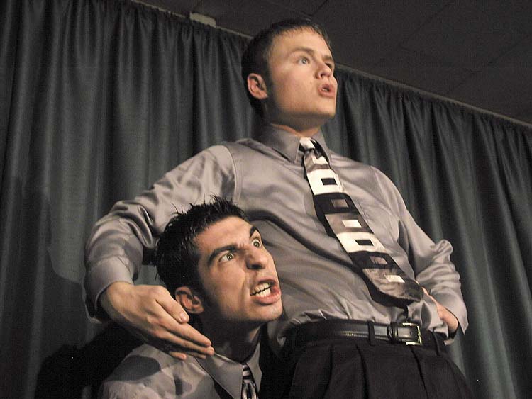 Daniel Hedlund and Chris French (humorous duet acting)