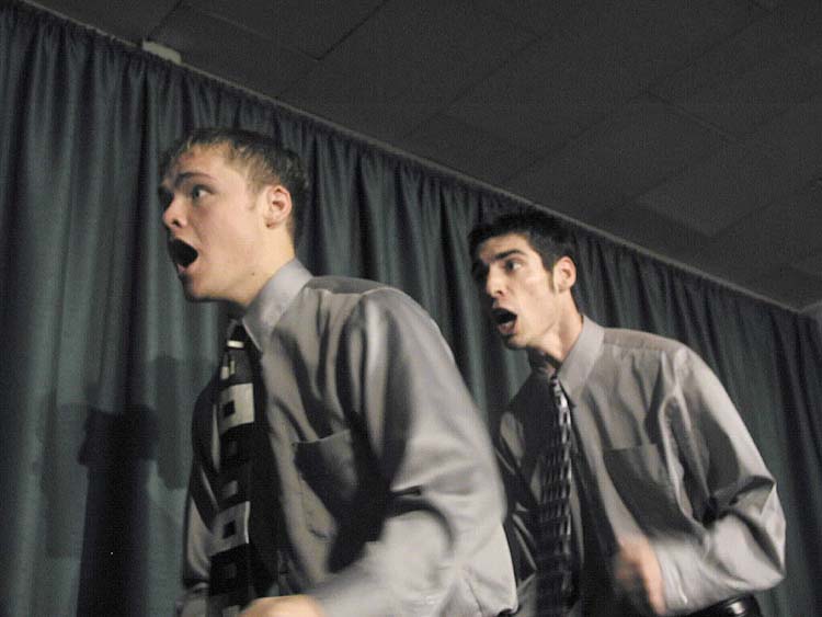 Daniel Hedlund and Chris French (humorous duet acting)