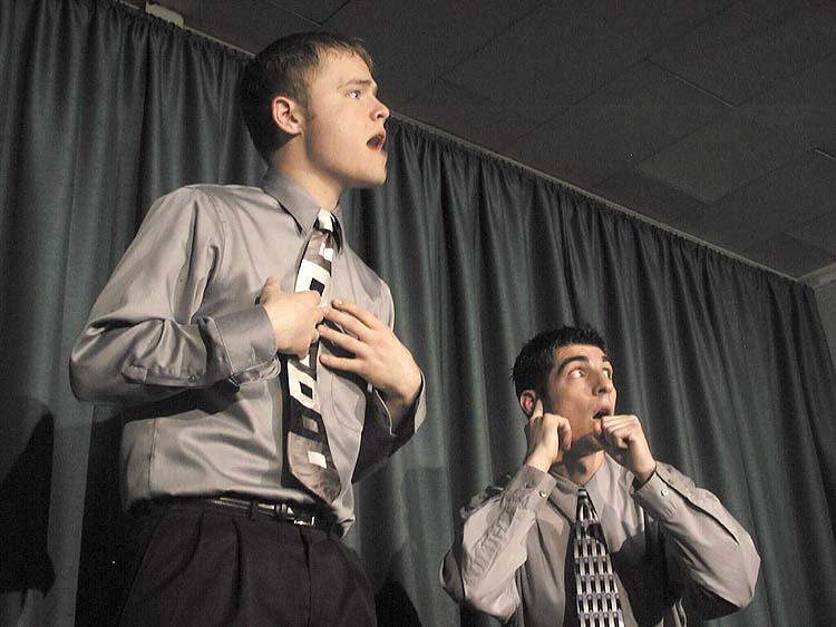 Daniel Hedlund and Chris French (humorous duet acting)