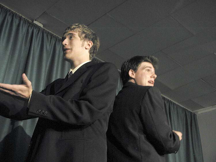 Jared Barton and Zac Roberts (dramatic duet acting)