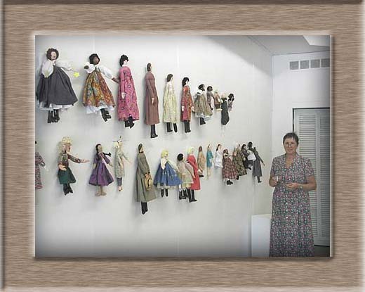 Annabelle Jacobs and her folk art dolls