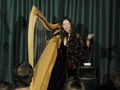 Ariane Lydon at the harp