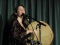 Ariane Lydon on the bodhran